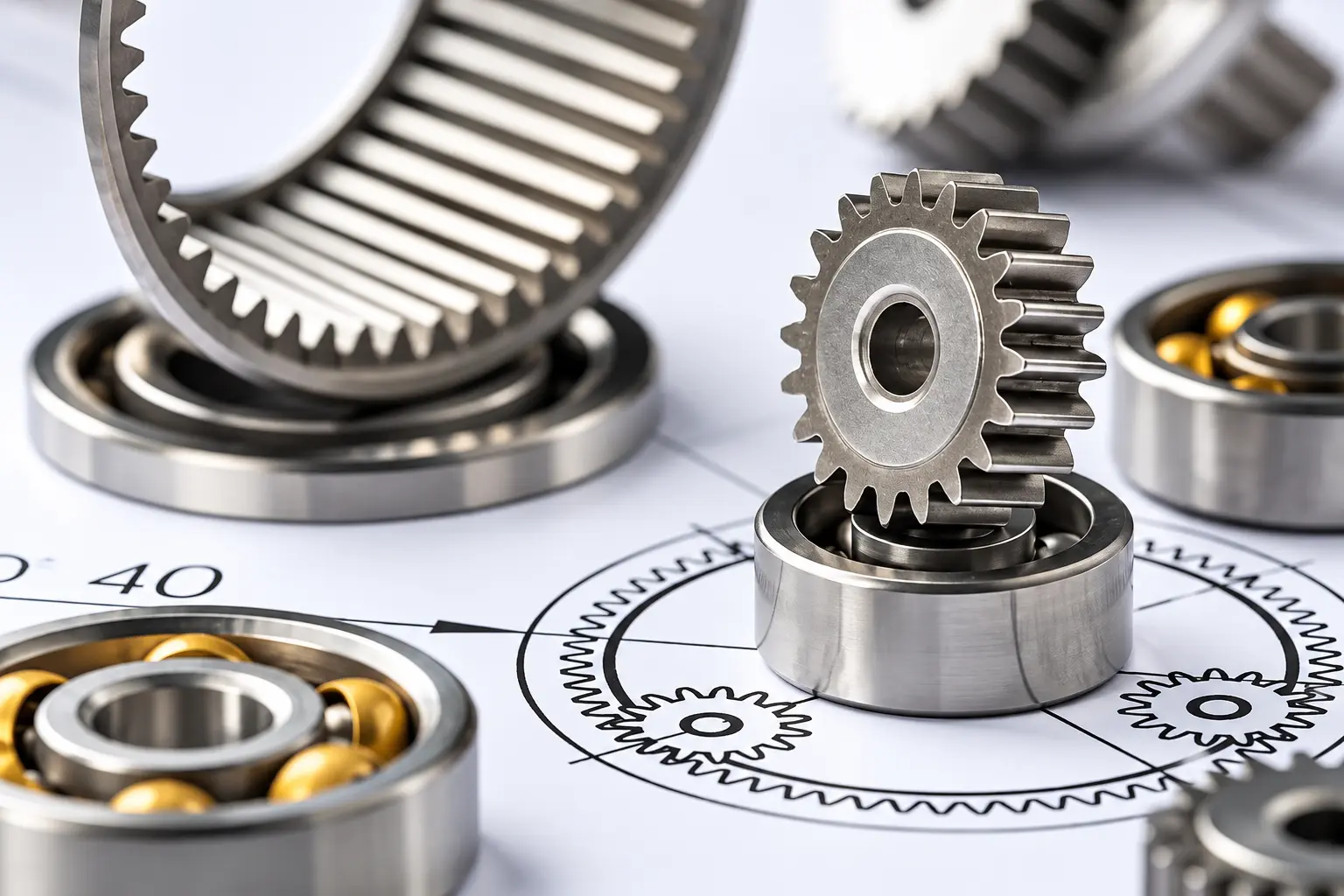 Industrial gears, bearings and mechanical spare parts